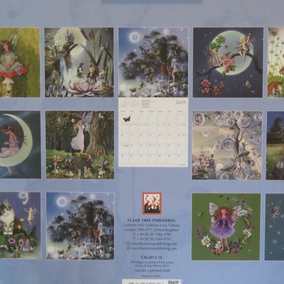 Set of 2 FAIRYLAND Glitter Calendars 2012 & 2013 (K635) - Picture 9 of 10